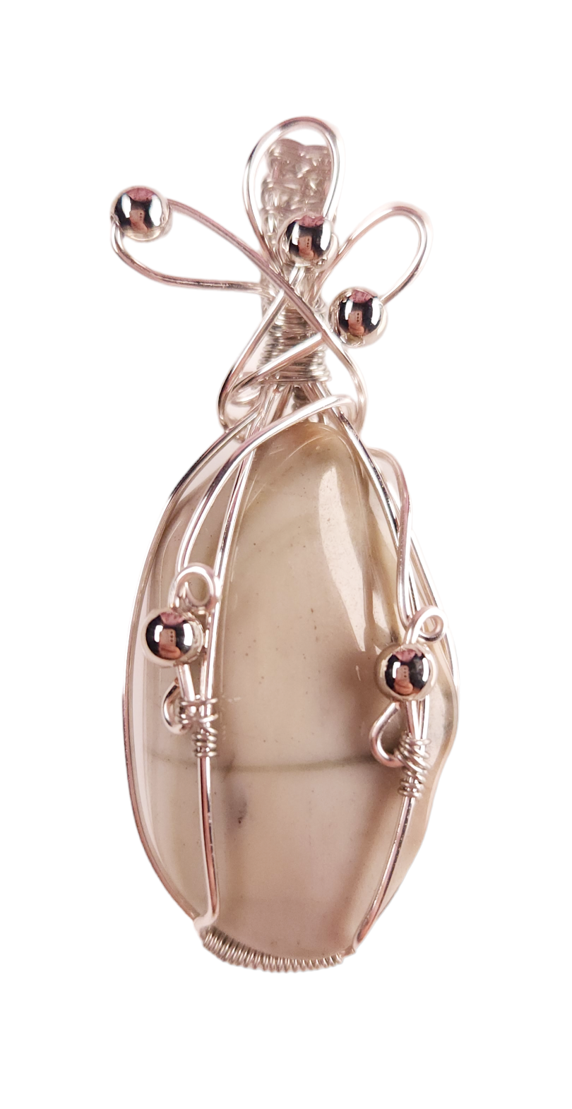 Wire Wrapped Jasper Pendant