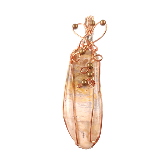 Wire Wrapped Picture Jasper Pendant