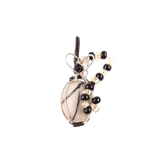 Wire Wrapped Jasper Pendant