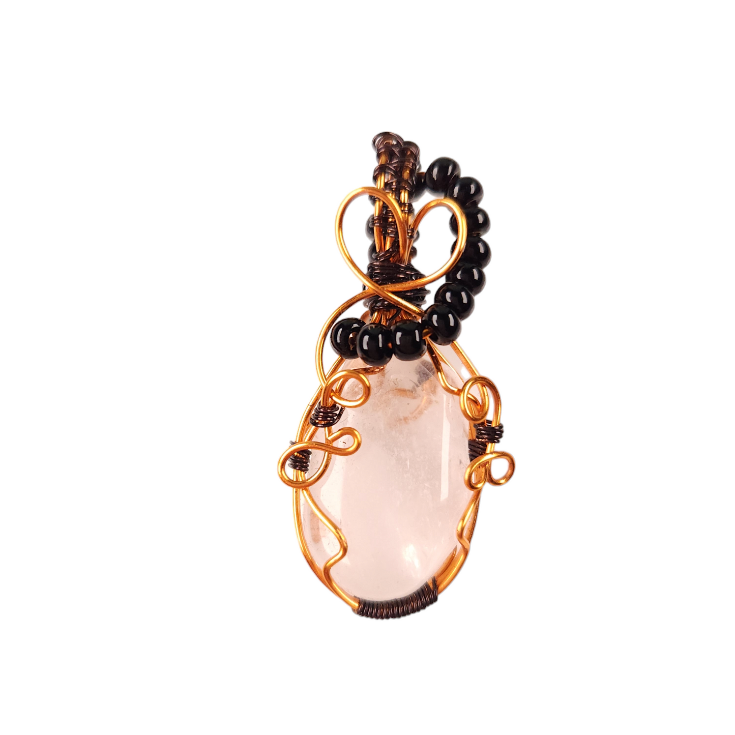 Wire Wrapped Quartz Pendant