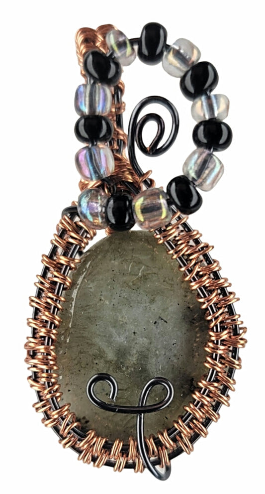 Wire Wrapped Labradorite Pendant