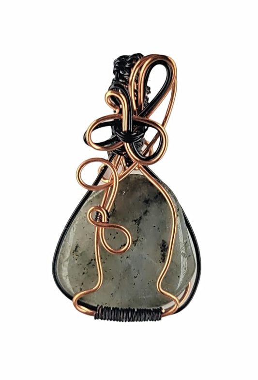 Wire Wrapped Labradorite Pendant