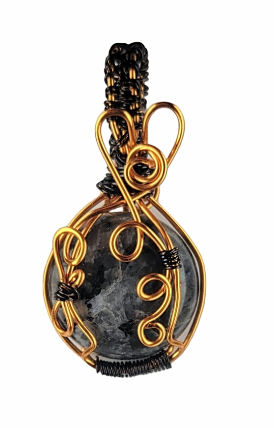 Wire Wrapped Labradorite Pendant
