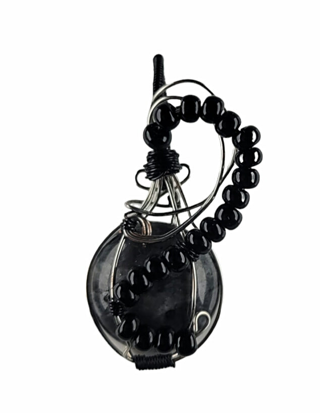 Wire Wrapped Labradorite Pendant