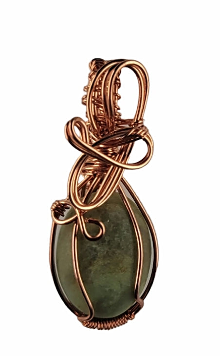 Wire Wrapped Amazonite Pendant