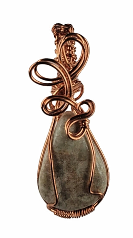 Wire Wrapped Quartz Pendant