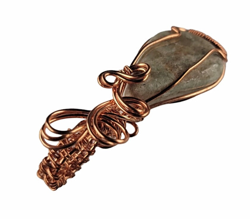 Wire Wrapped Quartz Pendant