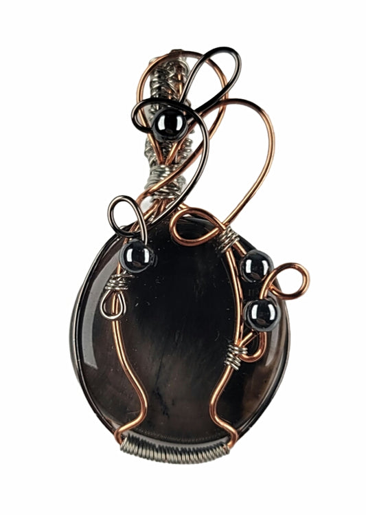 Wire Wrapped Agate Pendant